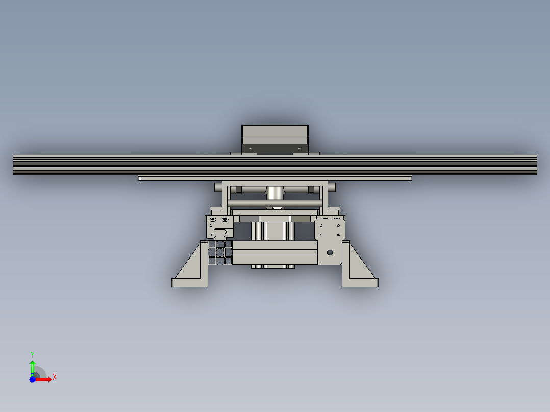 夹具垫铝组装前视图