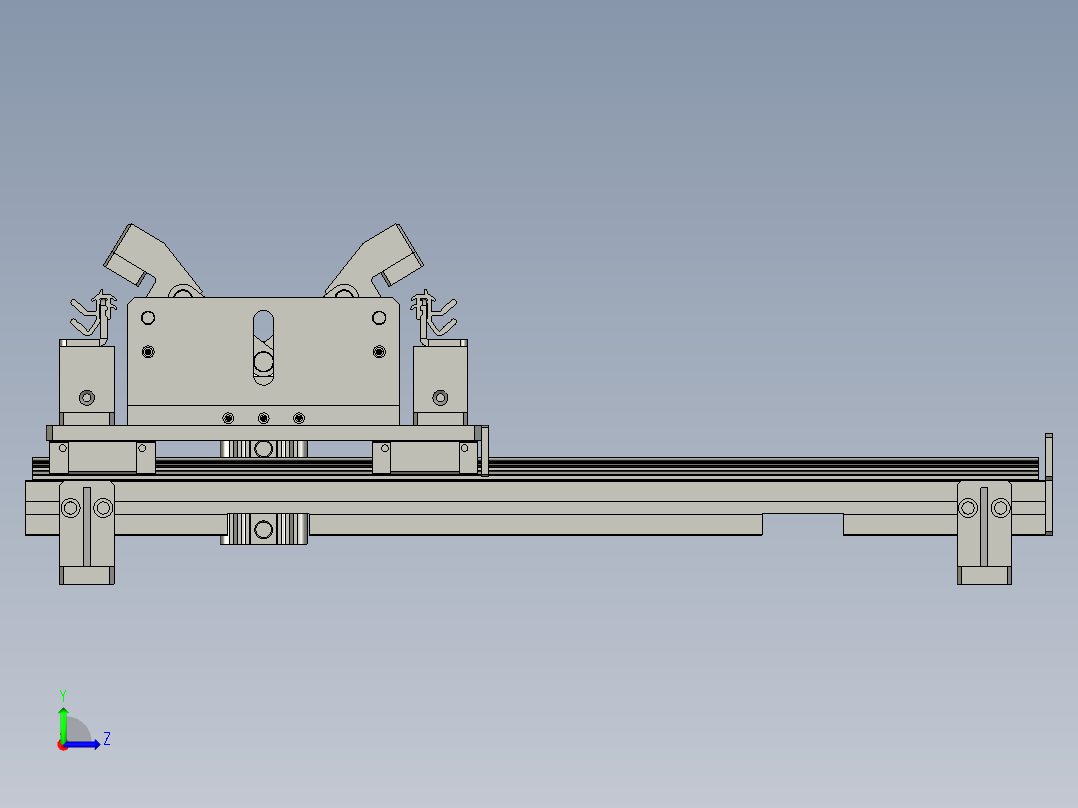 夹具垫铝组装左视图