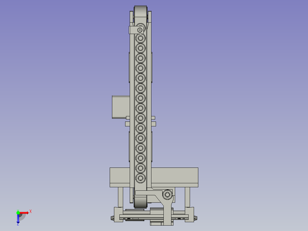 输送带自动运输模组俯视图