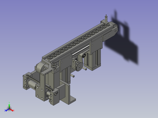 输送带自动运输模组正等轴测缩略图