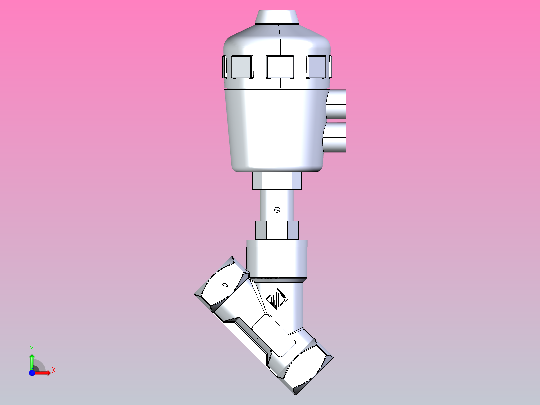 瓣膜止回阀前视图