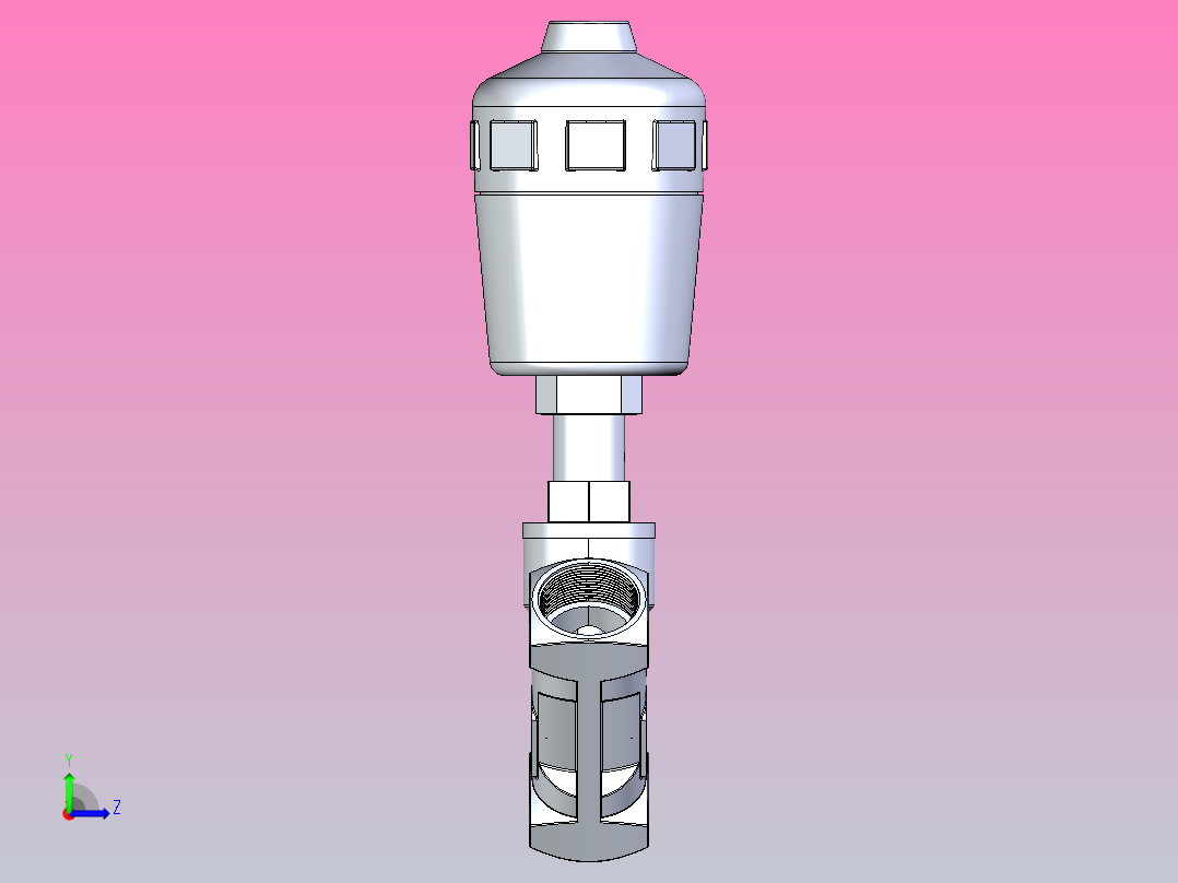瓣膜止回阀左视图