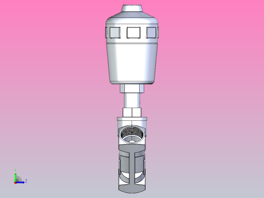 瓣膜止回阀左视缩略图