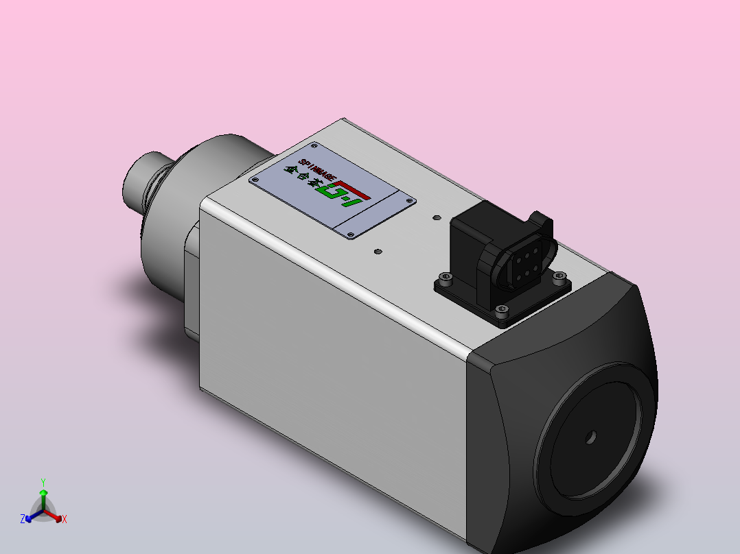 JTH5360C-ER25 雕刻钻铣主轴[JTH5360C-S09P2.20-ER32]主视图