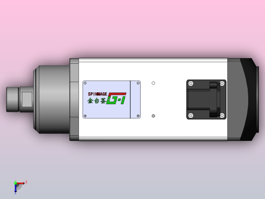 JTH5360C-ER25 雕刻钻铣主轴[JTH5360C-S09P2.20-ER32]俯视缩略图