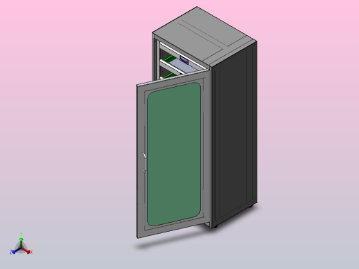 多层抽屉柜正等轴测缩略图