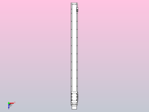 滚珠丝杠直线轴内置导轨TPA-GCR-80-1610C-L1050-MP-M40-N3俯视缩略图