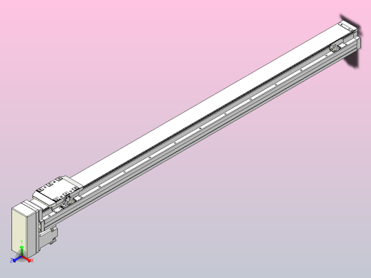 滚珠丝杠直线轴内置导轨TPA-GCR-80-1610C-L1050-MP-M40-N3正等轴测缩略图