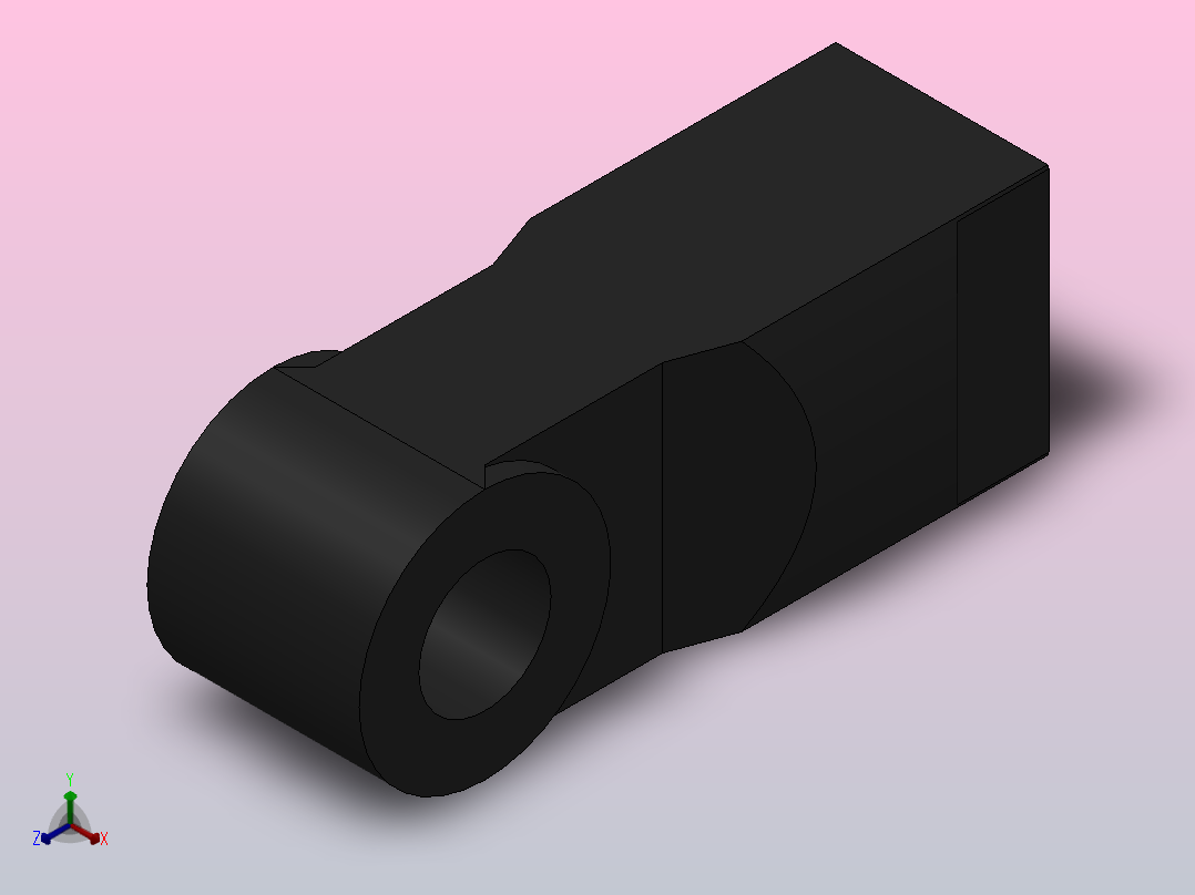 T单耳接杆[100]气缸附件主视图