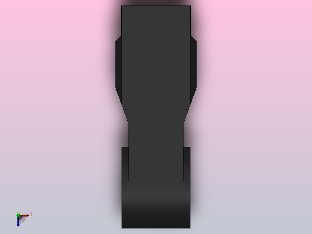 T单耳接杆[100]气缸附件俯视图