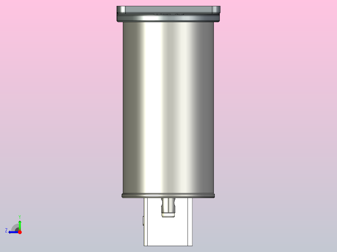 BZMJ(0.23～0.25)-1～4-3自愈式低电压并联电容器三维模型202202右视图