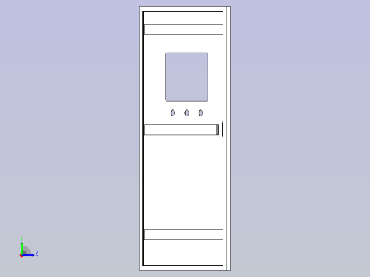 配电箱电器柜左视缩略图