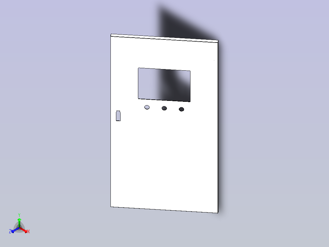 配电箱电器柜正等轴测图