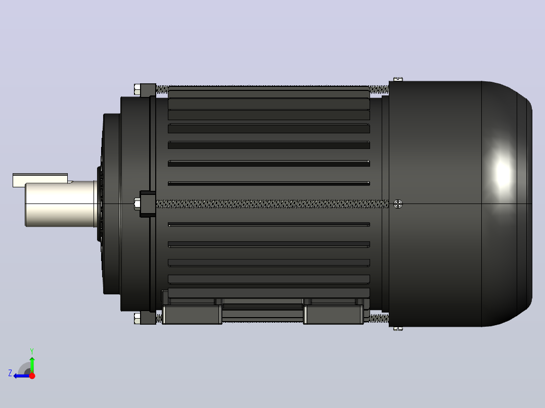 电机 5CV 60HZ 4PL右视图