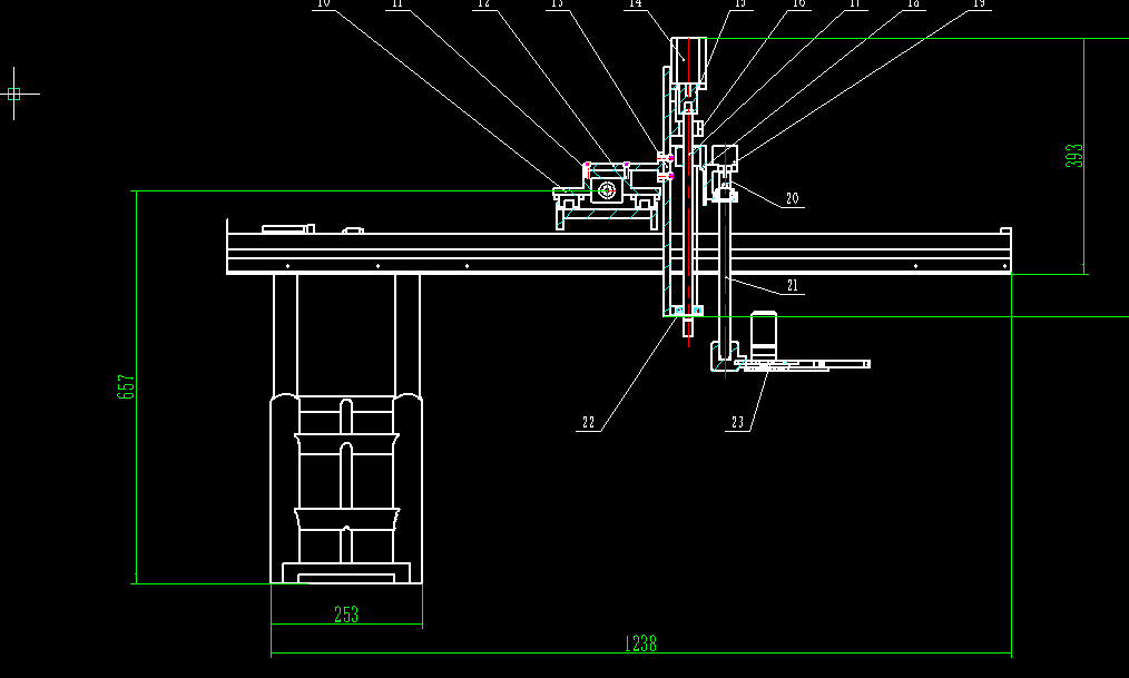 物料抓取机械手CAD