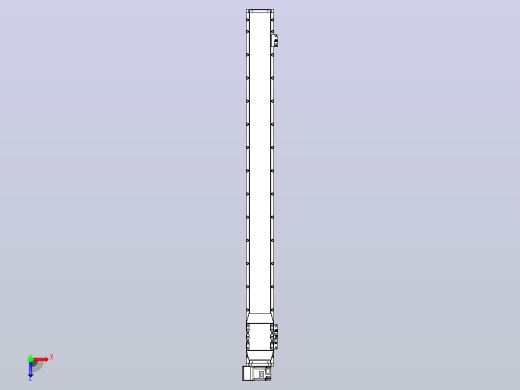 机器人皮带驱动直线轴TPA-GCB-120-P70-L1250-LU-M20-N3俯视缩略图