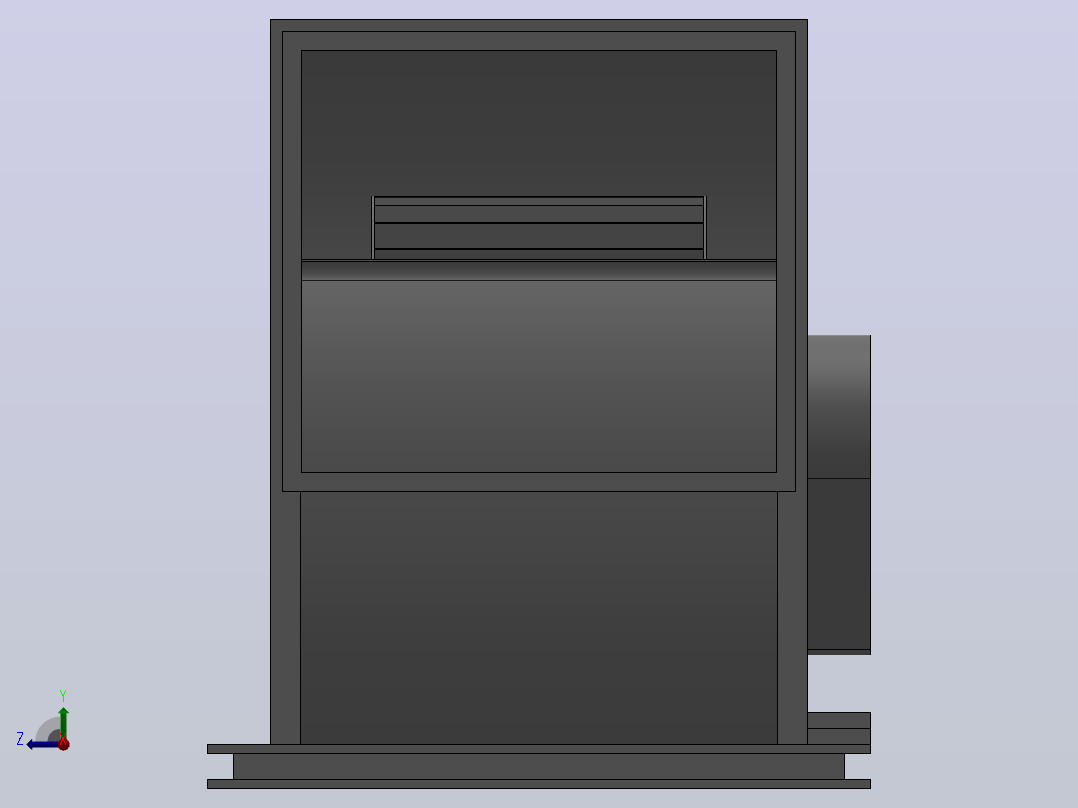 KTS型多翼式离心通风机[KTS-No36”-左180°-30kW]右视图