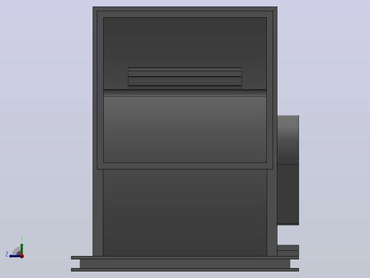 KTS型多翼式离心通风机[KTS-No36”-左180°-30kW]右视缩略图