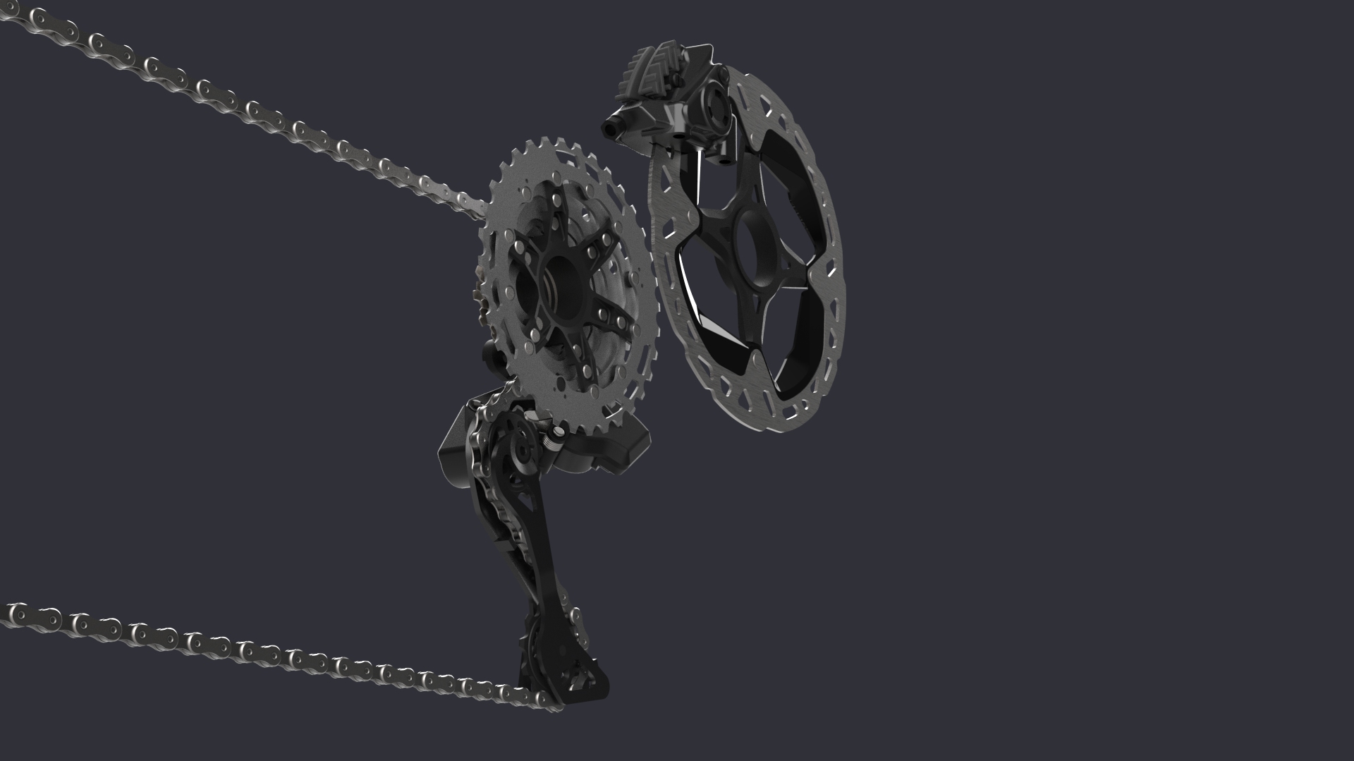 自行车变速器链条组件