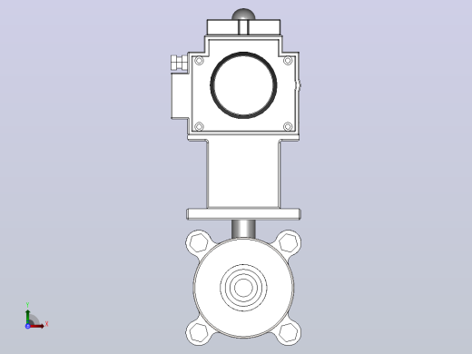 IQP-03气动卡式球阀[IQP-03-0.5s]前视缩略图