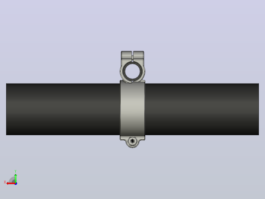 十字固定管支架15mm х 40mm后视缩略图