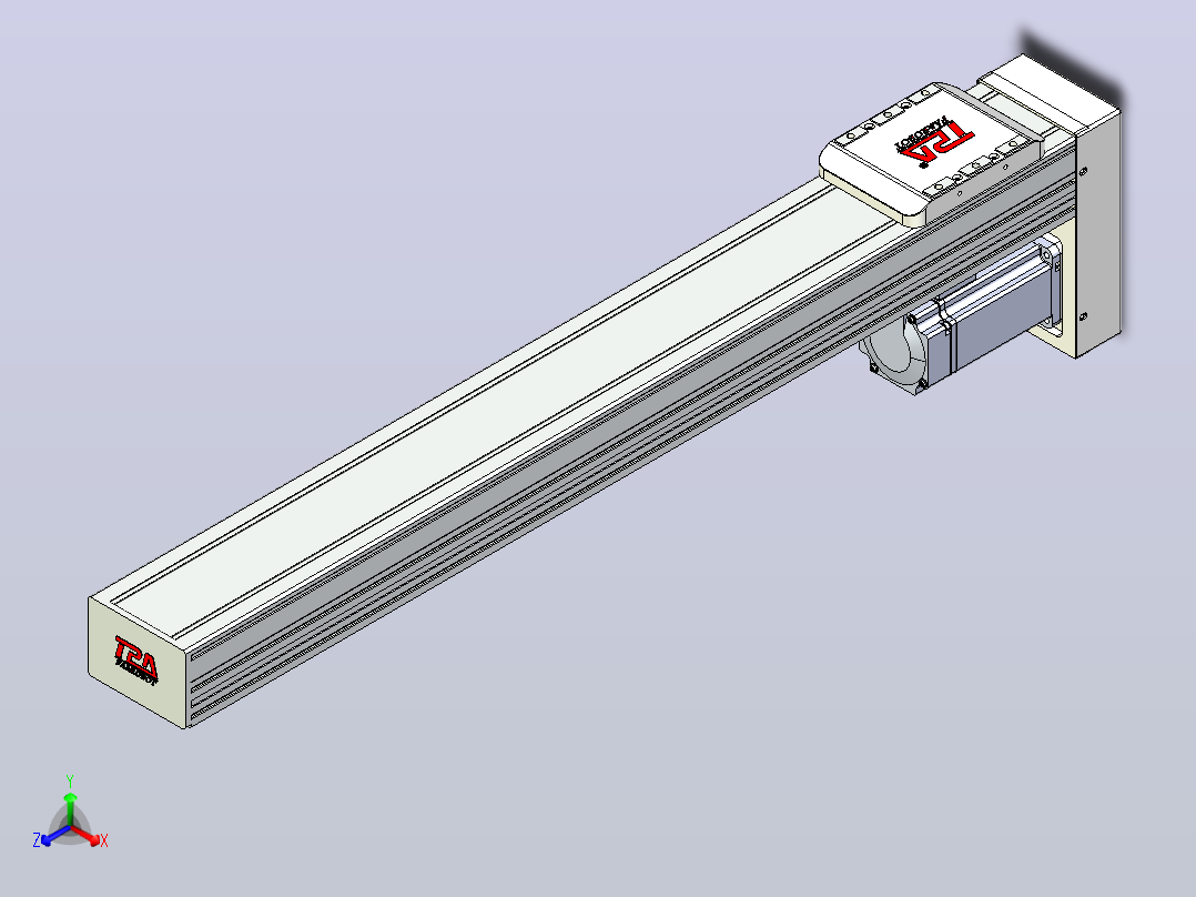 滚珠丝杠直线轴带导轨全封闭TPA-HCR-85D-1610C-L600-MP-Y-P20-N3主视图