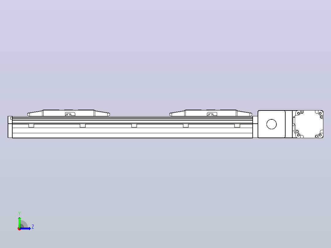 皮带直线轴双滑块型TPA-GCBS-150-P80-L75-QR-M75-N3左视图