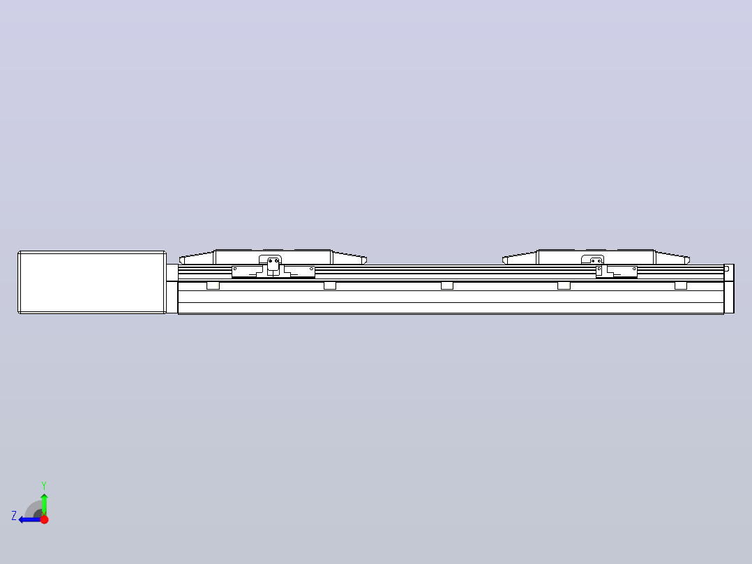 皮带直线轴双滑块型TPA-GCBS-150-P80-L75-QR-M75-N3右视图