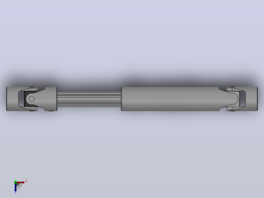 万向联轴器WSP6-PB-Y30-Y30-500／720WSP型可伸缩小型十字轴万向联轴器俯视缩略图