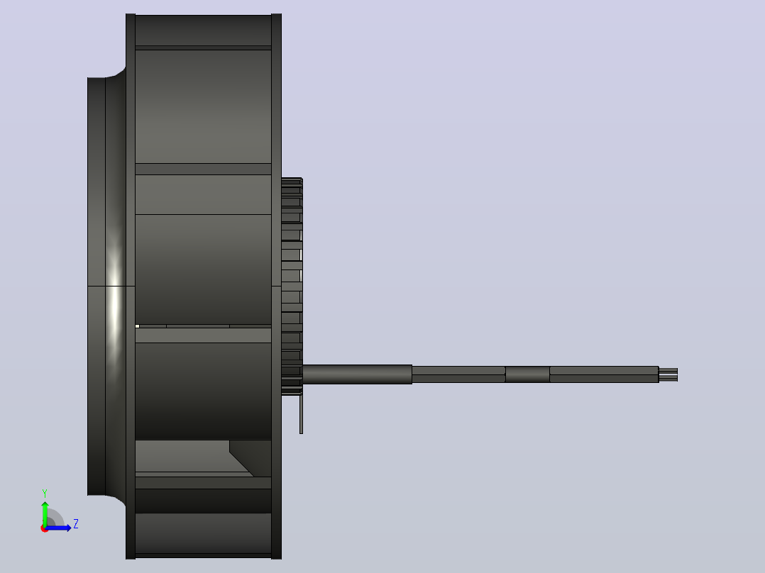 DC离心风扇 175mm[DCB175]左视图