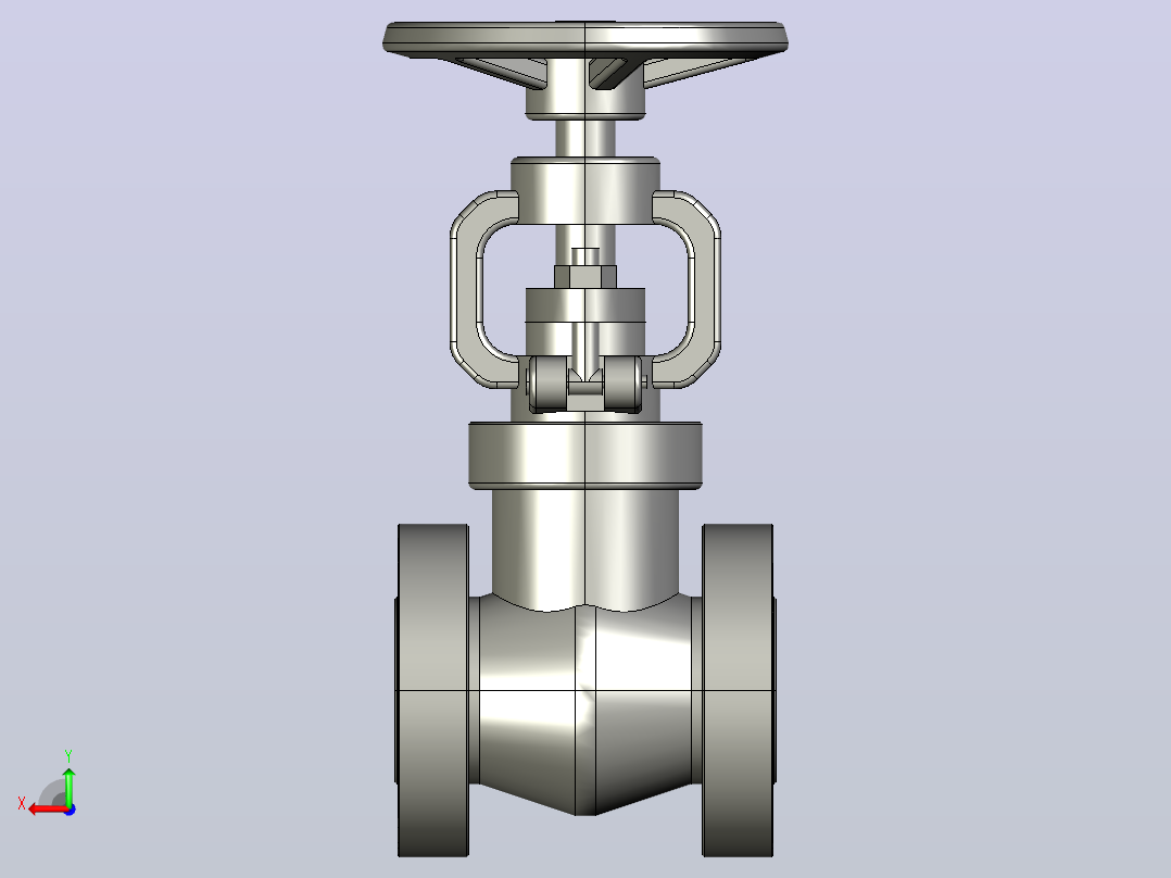 2500Lb-PN42.0 MPa[DN40]截止阀后视图