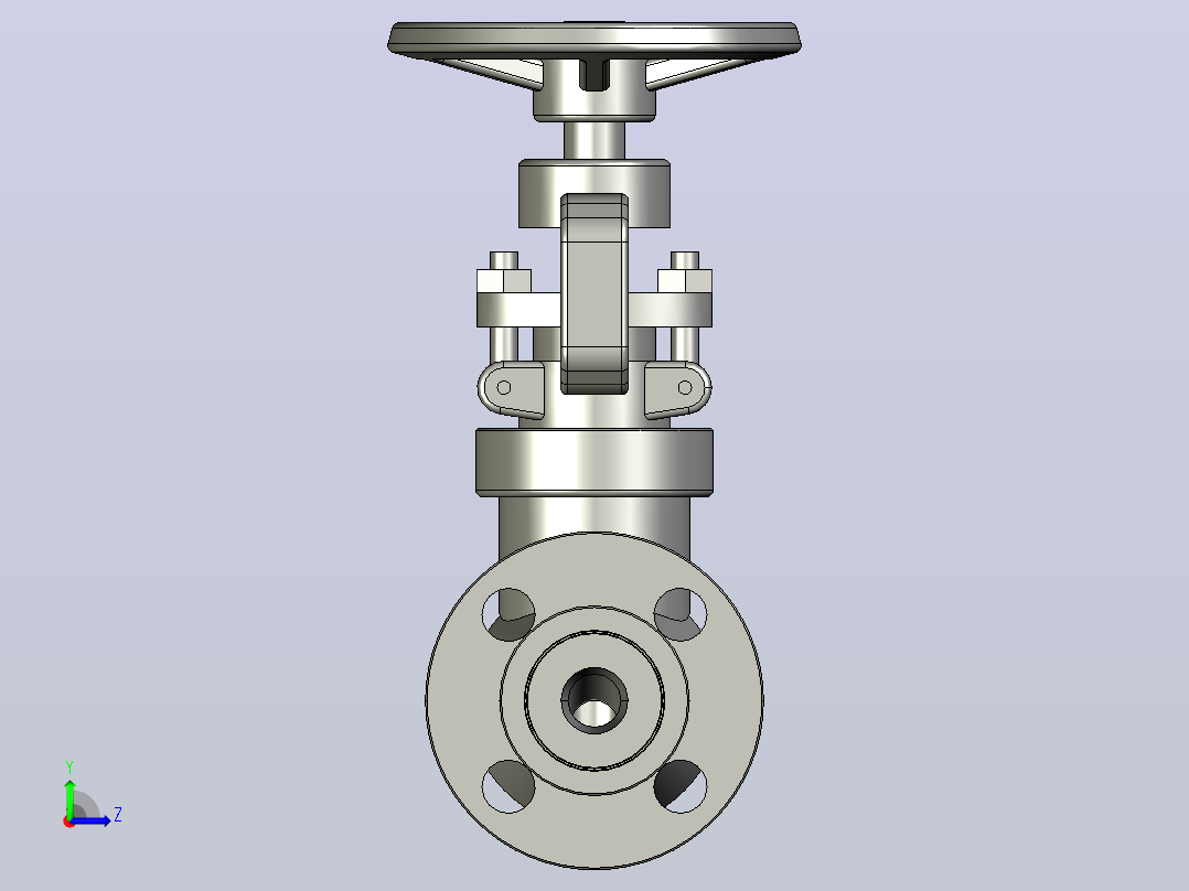 2500Lb-PN42.0 MPa[DN40]截止阀左视图