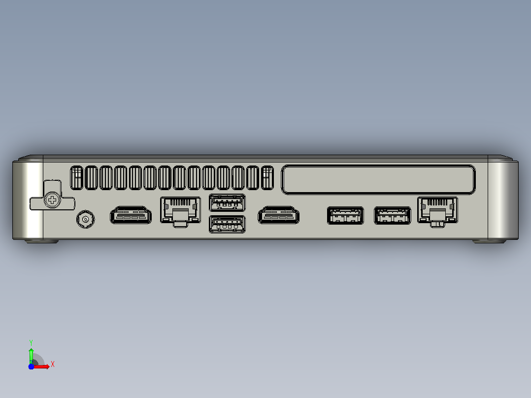 NUC CMCM2FB迷你电脑前视图