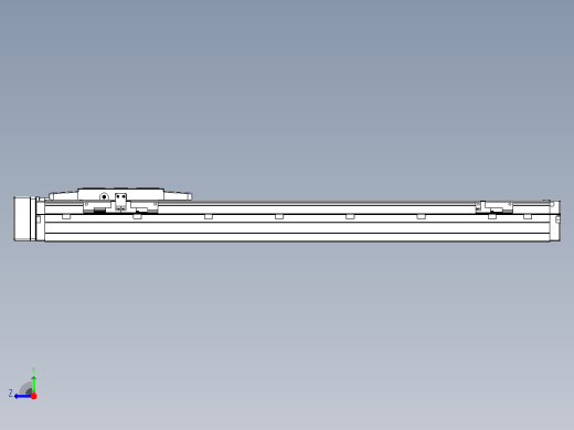 滚珠丝杠直线轴内置导轨TPA-GCR-120-1610C-L500-MR-M40-N3右视缩略图