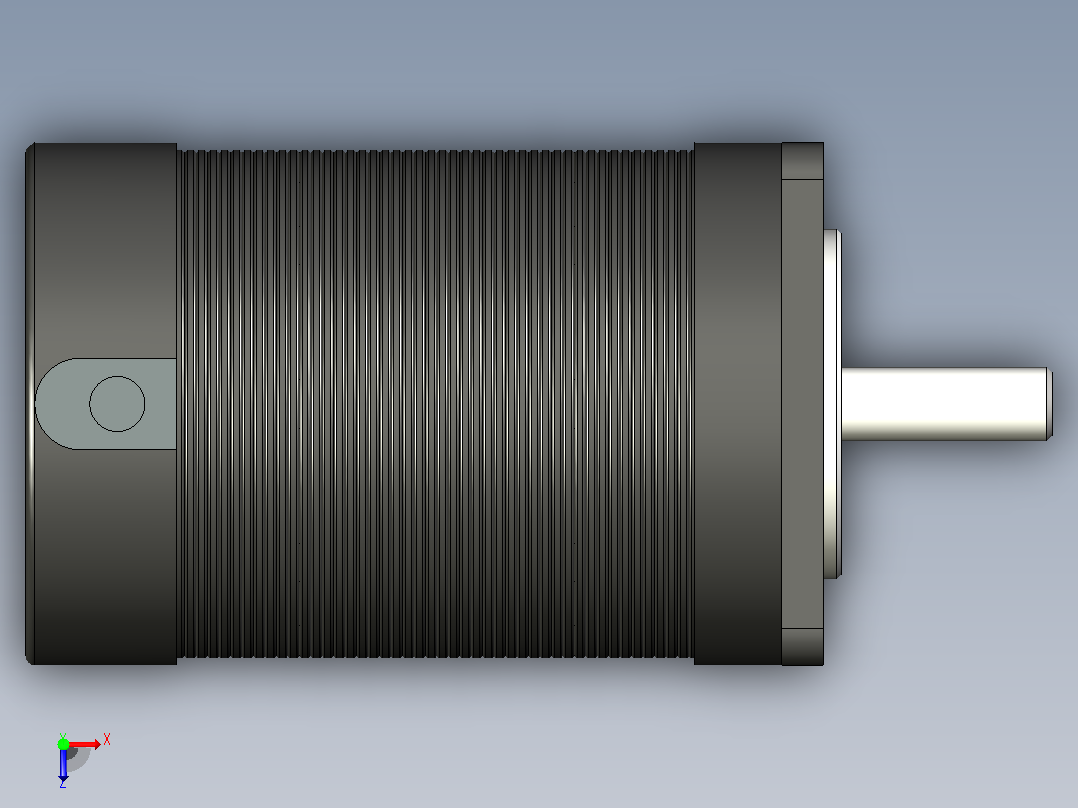 汽车DC Bruhless KBL 57毫米24V 4800prm电机俯视图