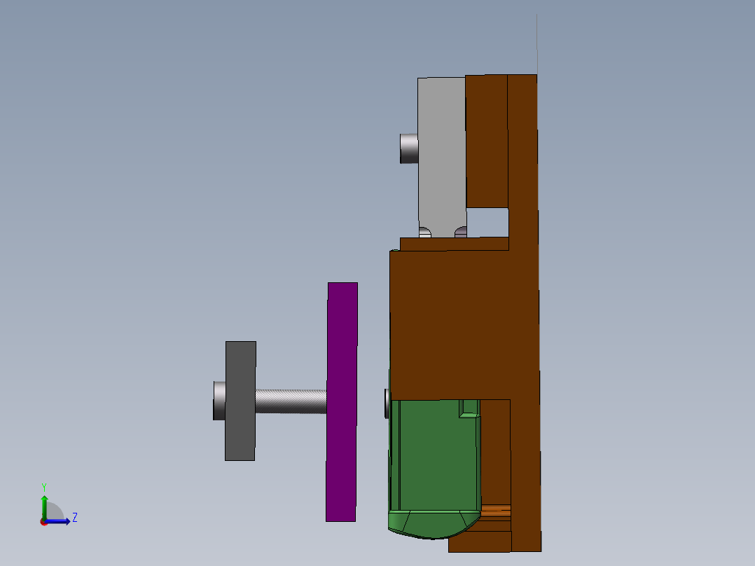 拉力测试夹具左视图