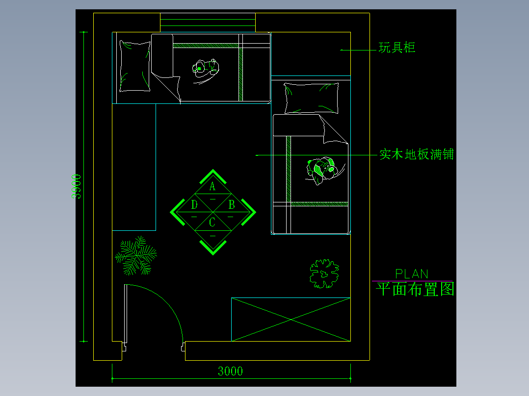 家装类CAD土块(二)-FH01076E