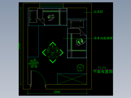 家装类CAD土块(二)-FH01076E