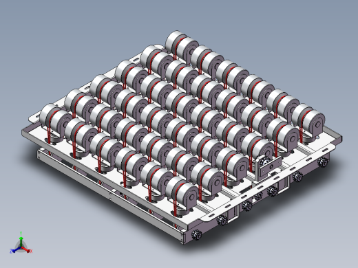 流水线斜轮转向机构 3D图 机械设计自动化3D模型文件素材正等轴测缩略图