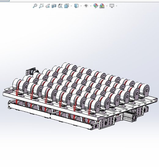 流水线斜轮转向机构 3D图 机械设计自动化3D模型文件素材缩略图