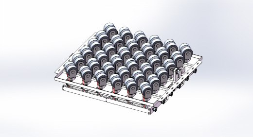 流水线斜轮转向机构 3D图 机械设计自动化3D模型文件素材缩略图
