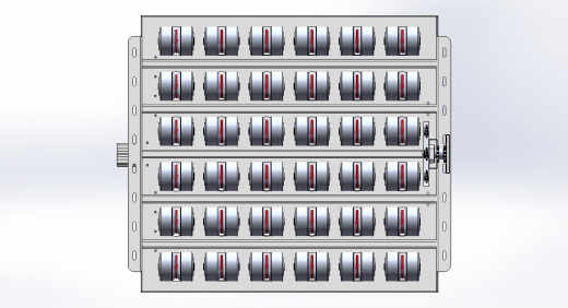 流水线斜轮转向机构 3D图 机械设计自动化3D模型文件素材缩略图