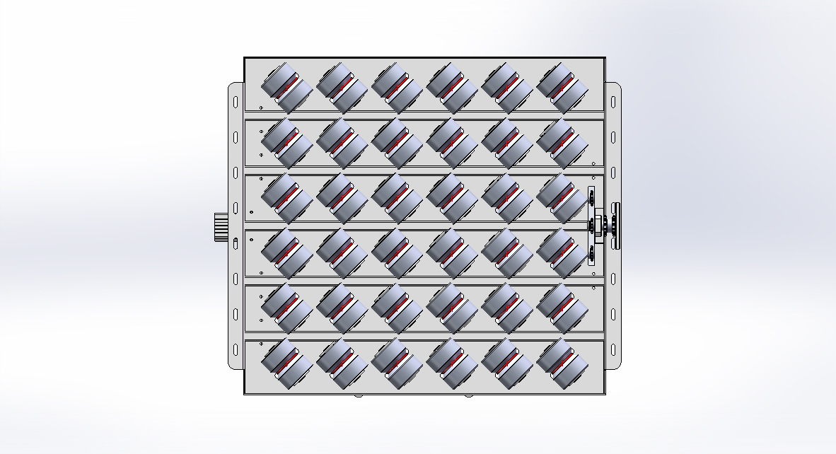 流水线斜轮转向机构 3D图 机械设计自动化3D模型文件素材