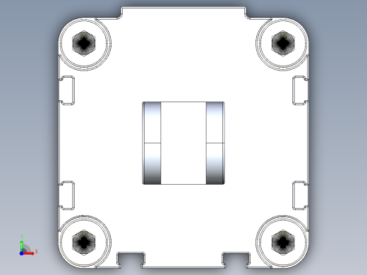 neumatic气缸3D模型前视缩略图