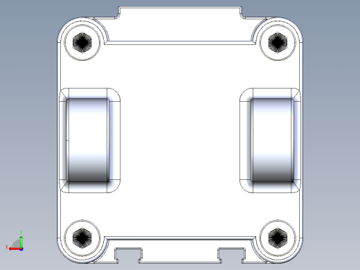 neumatic气缸3D模型后视缩略图