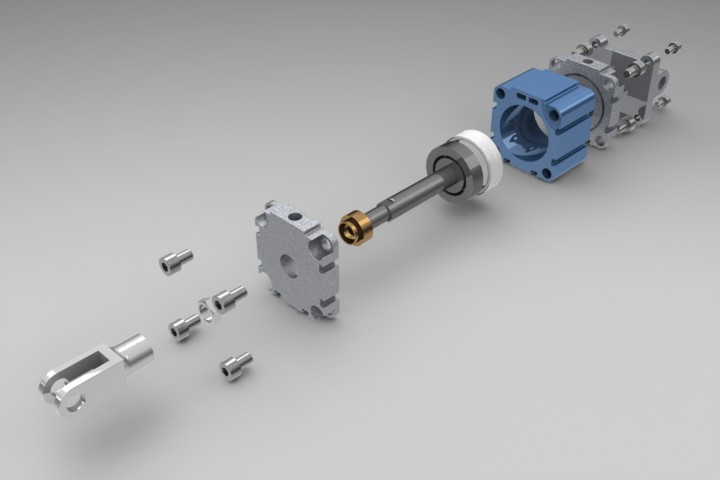 neumatic气缸3D模型