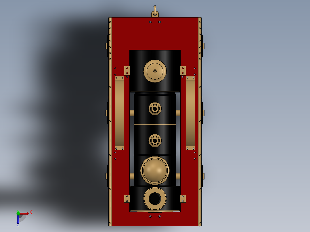 蒸汽火车头SW2014俯视图