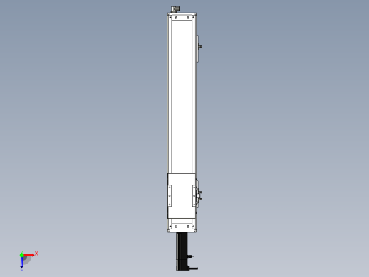 Toyo东佑达直线模组-ECH12-550-BC-100W+煞車俯视缩略图