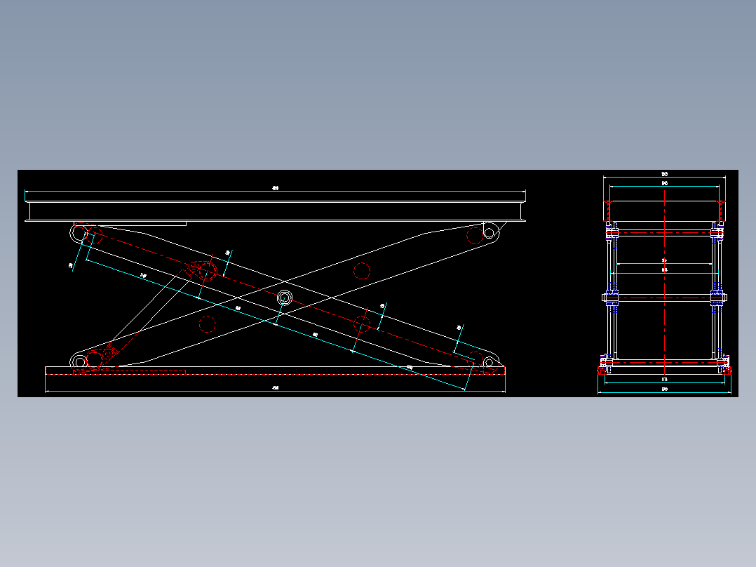 剪叉式升降平台设计
