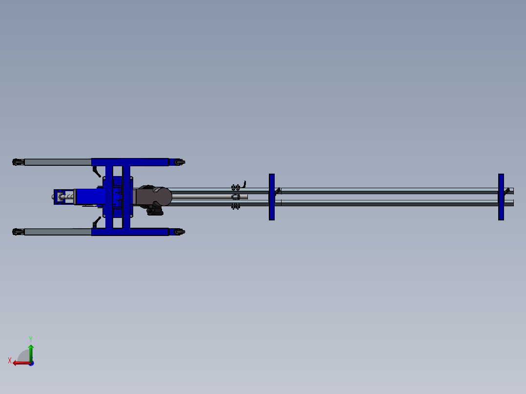 全自动数控弯管机床后视图